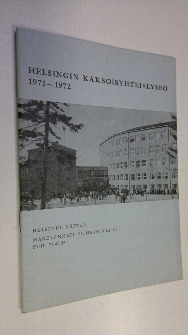 Helsingin kaksoisyhteislyseo 1971-1972