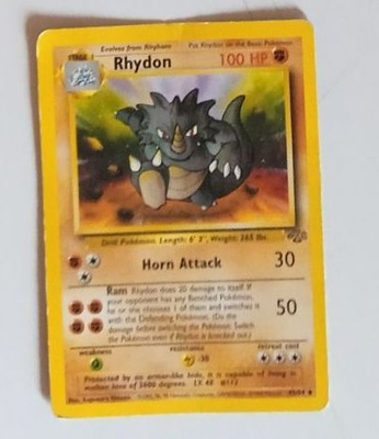 MAATYYPIN POKEMON KORTTI RHYDON , VANHA