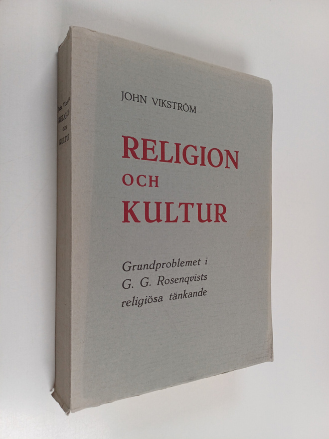 John Vikström : Region och kultur : Grundproblemet i G. G...