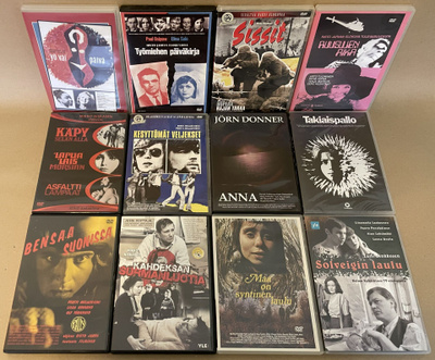 Kotimaisia 60- ja 70-lukujen draamaelokuvia 15 kpl DVD