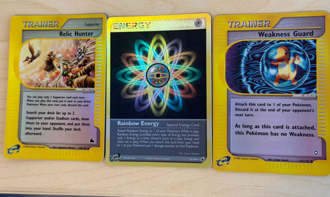 Pokemon Reverse Holo Trainer Set – Skyridge Aquapolis