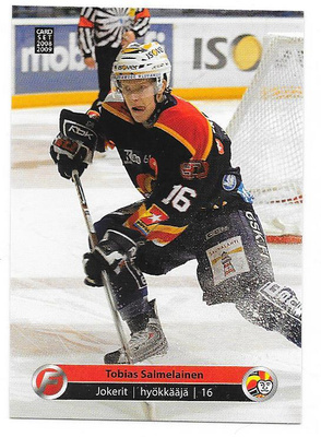 2008-09 CardSet #97 Tobias Salmelainen Jokerit