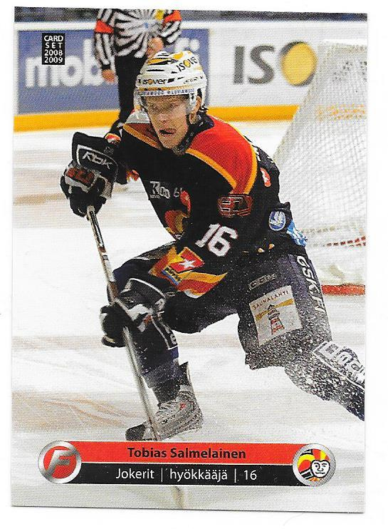 2008-09 CardSet #97 Tobias Salmelainen Jokerit