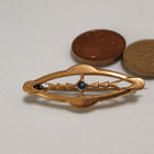 Antique vintage Victorian solki rintakoru Gold double - pikkukuva 3