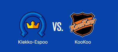 Kaksi lippua Kiekko-Espoo - KooKoo 21.10.2026