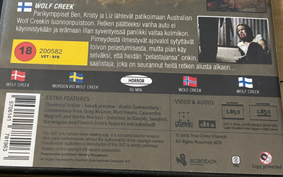 WOLF CREEK DVD