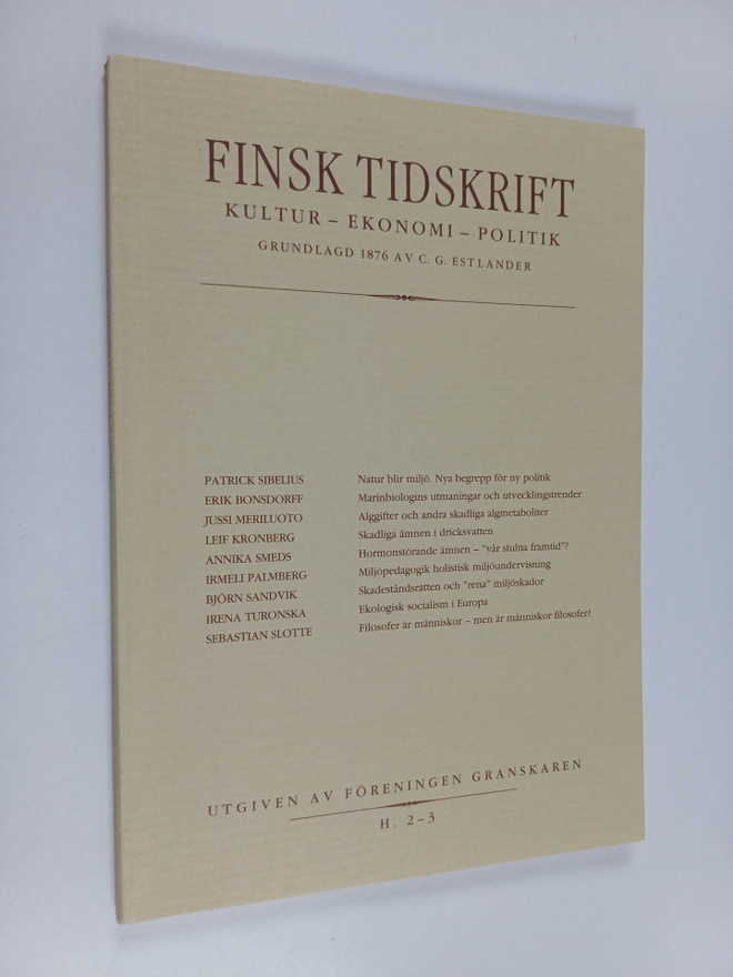 Finsk tidskrift 2-3/2000