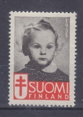 1953 TUB joulumerkki ilman liimaa