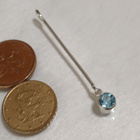 ISO Kotimainen Design Hopea riipus sinisellä kivillä KI 925 - pikkukuva 4