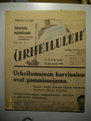 Suomen Urheilulehti Nro 51/1942 (29.2)
