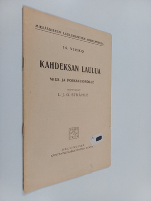 Kahdeksan laulua mies- ja poikakuorolle
