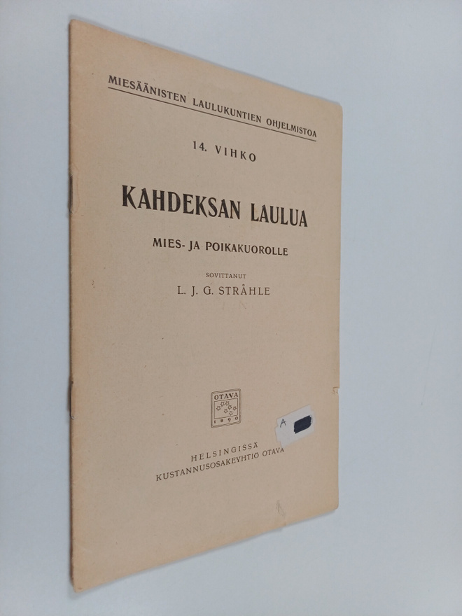 Kahdeksan laulua mies- ja poikakuorolle