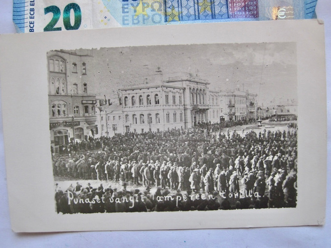 VANHA Valokuva Tampere Punaiset Vangit Punavangit 1918
