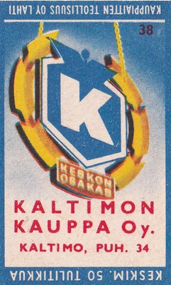 Kaltimo. Kaltimon Kauppa Oy , Kesko 38   6/10