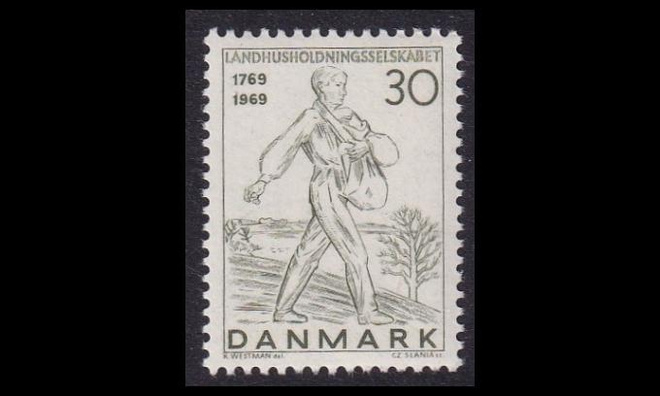 Tanska 474 ** Maatalousyhdistys 200v (1969)