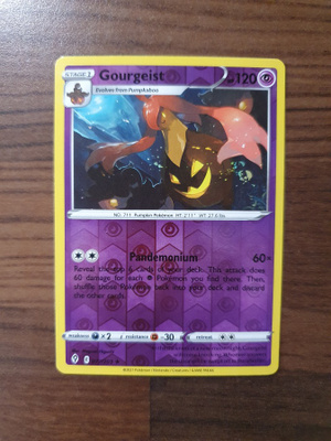 Pokemon Gourgeist 077/203 Reverse holo rare
