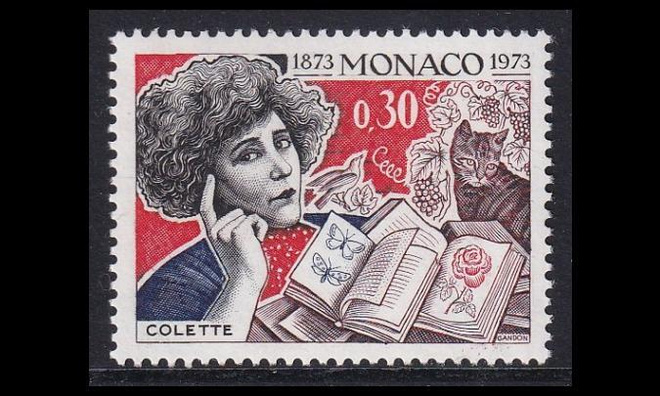 Monaco 1076 ** Kirjailija Gabrielle Colette (1973)