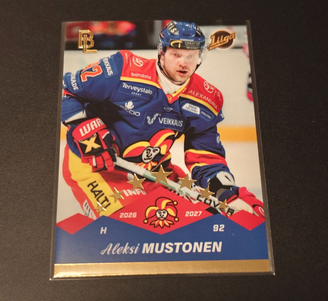 Aleksi Mustonen Jokerit gold blueline 2026-27