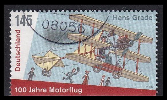Saksa 2698 o Moottorilentokoneet 100v (2008)