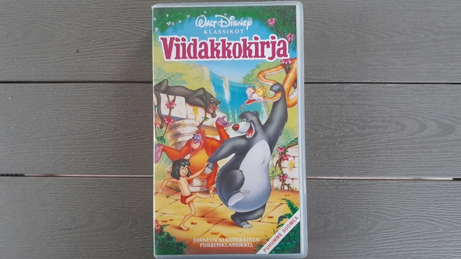 VHS: Viidakkokirja (Walt Disney Klassikot 1967/?)