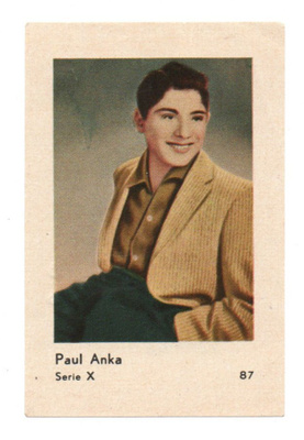 Purkkakuva Hellas Serie X n:o 87 PAUL ANKA