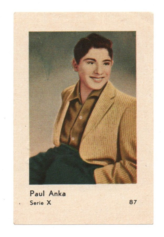 Purkkakuva Hellas Serie X n:o 87 PAUL ANKA