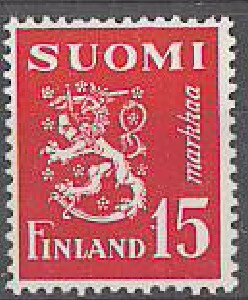 1952 M30 15mk punainen ++