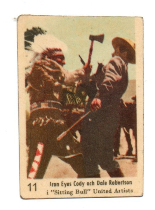Purkkakuva n:o 11 IRON EYES CODY OCH DALE ROBERTSON