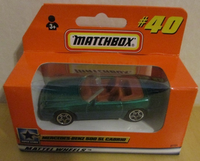 Mercedes-Benz 500 SL Cabriolet 2D Green 1992 Matchbox 1:59
