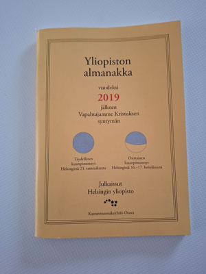 Yliopiston almanakka 2019