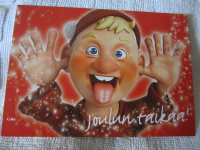 Coca-Cola Joulukortti / Tonttu : Joulun taikaa!
