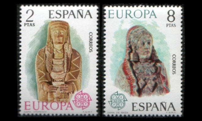 Espanja 2072-3 ** Europa veistoksia (1974)
