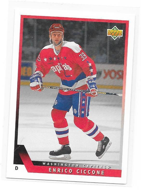 1993-94 Upper Deck #528 Enrico Ciccone Washington Caps Gooni