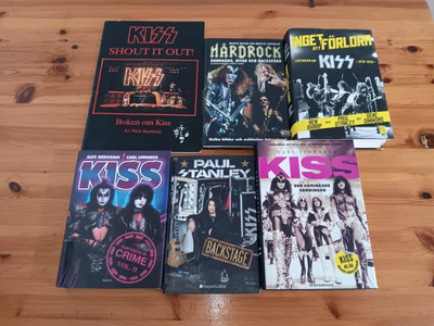 KISS : RUOTSINKIELISIÄ BÄNDI-KIRJOJA 6 KPL.