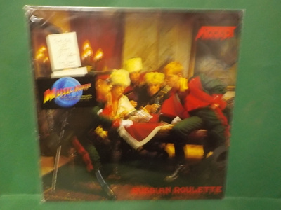 ACCEPT - RUSSIAN ROULETTE M-/EX+ RUOTSI 1986 LP
