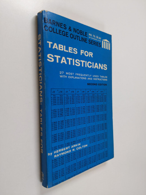 Herbert Arkin : Tables for statisticians