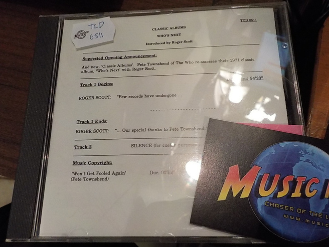 CLASSIC ALBUMS -  WHO - WHO'S NEXT RADIO SHOW CD