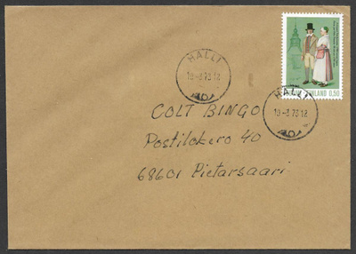 Postilähetys - Kansanpuku (LAPE 710) Halli 10.3.1973
