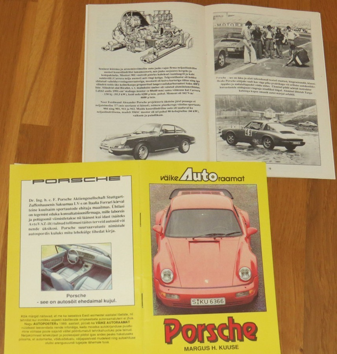 1991 Porsche historiikki - KUIN UUSI - - viro