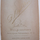VANHA CDV Visiitti Valokuva Venäjän Upseeri Helsinki 1890-l - pikkukuva 2