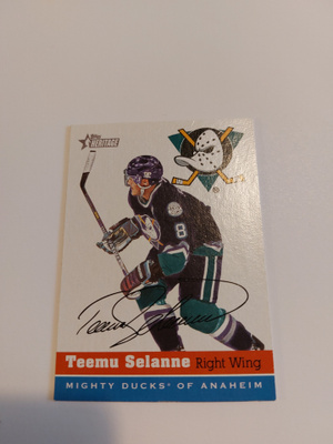 2000-01 Topps Heritage #28  Teemu Selänne