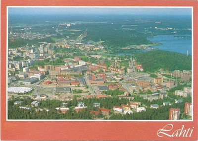 kortti ** Lahti keskusta - erilaisia paikkakuntakortteja
