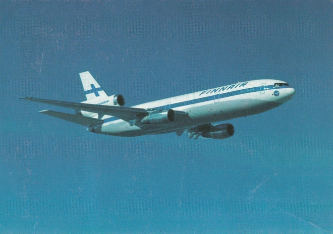 LENTOKONEKORTTI - DC - 10 - FINNAIR - 3
