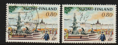 1976 HavisAmanda Yleimerkki leimattuna ja leimaamattomana**