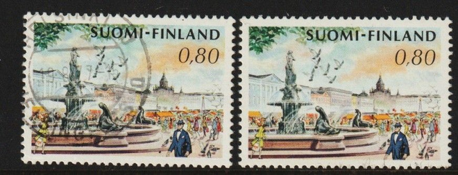 1976 HavisAmanda Yleimerkki leimattuna ja leimaamattomana**