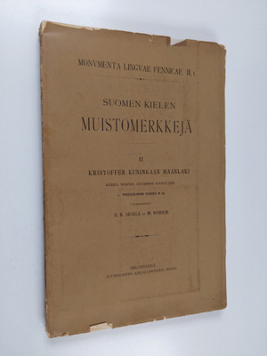 Suomen kielen muistomerkkejä II, 1 : Kristoffer kuninkaan...