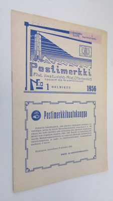 Postimerkki vuosikerta 1956 nro 1 : filateelinen ilmoitus...