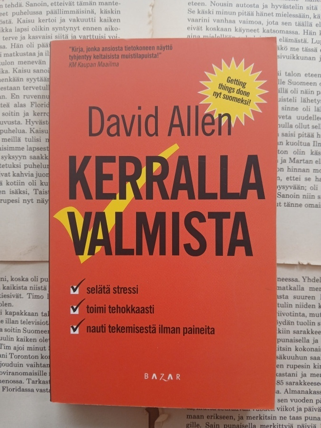 David Allen - Kerralla valmista (pokkari)