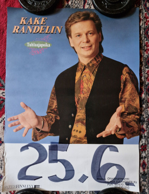 Kake Randelin Keikkajuliste 22. 42×30cm