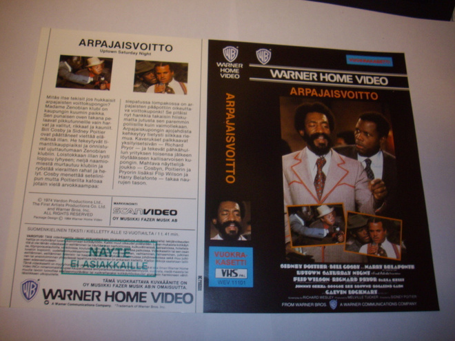 Vhs kansipaperi Fix - ARPAJAISVOITTO (Sis.postikulut)